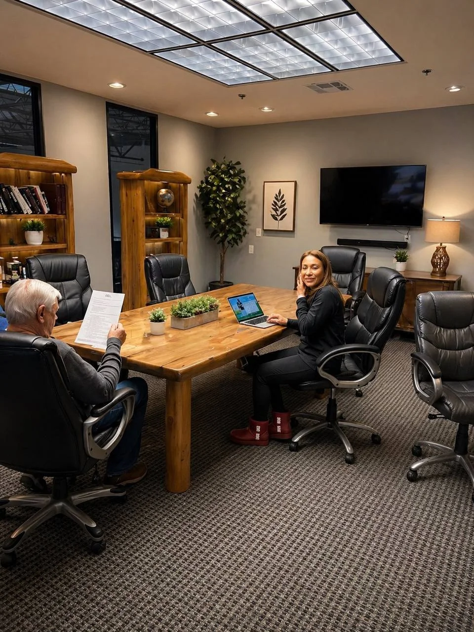 GIH Life Sciences conference room for supplement manufacturing planning meetings
